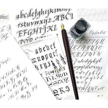 OPENDGO Calligraphy Pen Set with 11 Nibs & Ink