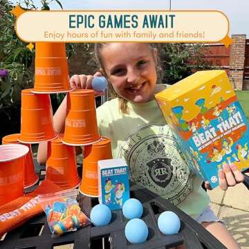 Gutter Games Beat That! Game and Household Objects Expansion Combo Pack [Family Party Game for Kids ...