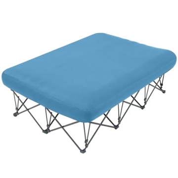 KAMPKEEPER Camping Cot for Adults, Inflatable Air Mattress and Carry Bag for Outdoor Adventures