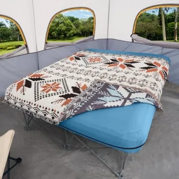 KAMPKEEPER Camping Cot with Air Mattress for Travel