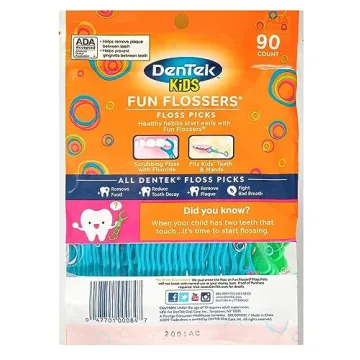 DenTek Kids Fun Flossers, Flavorful & Engaging Dental Care