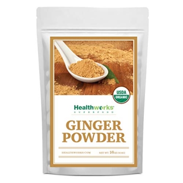 Healthworks Ginger Powder - Organic, All-Natural Superfood 16 Ounces