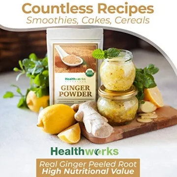 Healthworks Organic Ginger Powder - 16 Ounces of Pure Goodness