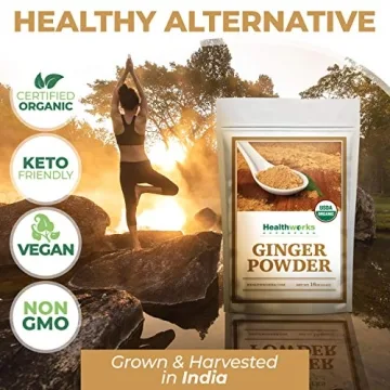 Healthworks Organic Ginger Powder - 16 Ounces of Pure Goodness