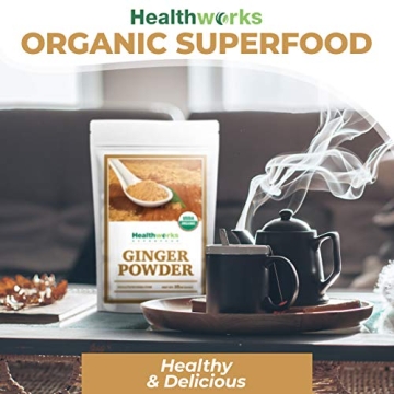 Healthworks Organic Ginger Powder - 16 Ounces of Pure Goodness