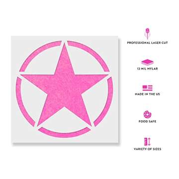 Military Star Stencil - Perfect for Home Decor, DIY Crafts & Military Pride