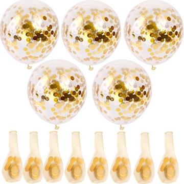 Gold Confetti Balloons for Stunning Party Decor