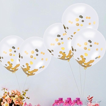Gold Confetti Balloons for Stunning Party Decor