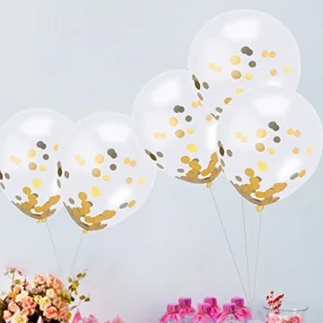 Gold Confetti Balloons for Stunning Party Decor