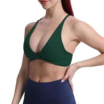 Aoxjox Stylish Low Impact Sienna Sports Bra for Women