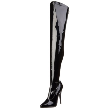 Glamorous Pleaser Devious Women's Domina-3000 Thigh-high Boots with 6” Heel