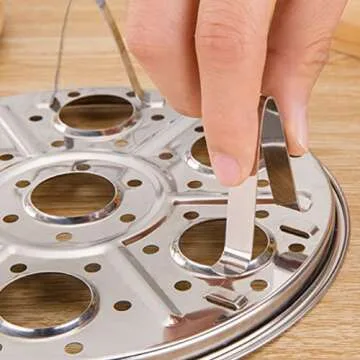 Durable Stainless Steel Steamer Rack Set for Versatile Cooking