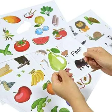 Eamay Alphabet Pocket Chart for Kids, 104 Educational Pieces