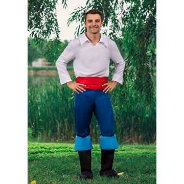Disney Prince Eric Deluxe Men's Costume for Roleplay