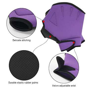 Aquatic Fitness Set Water Dumbbells Pull Buoy Leg Float EVA 5-Layer Water Aerobics Workouts 2PCS Foam Barbells Pool Resistance Gloves Weight Loss for Swimming Beginners Sports Exercise