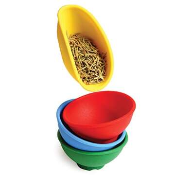 Norpro Silicone Mini Pinch Bowls, Set of 4, 4-Pack, Multicolor
