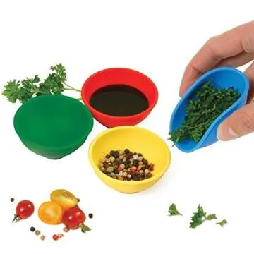 Norpro Silicone Mini Pinch Bowls for Cooking & Crafting