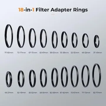 K&F Concept Lens Filter Adapter Ring Set - Versatile & Durable