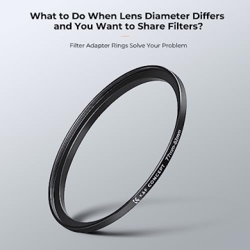 K&F Concept Lens Filter Adapter Ring Set - Versatile & Durable
