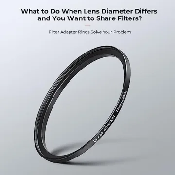 K&F Concept Lens Filter Adapter Ring Set - Versatile & Durable