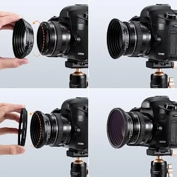 K&F Concept Lens Filter Adapter Ring Set - Versatile & Durable