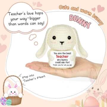 Cute Handmade Crochet Bunny – Perfect Teacher Appreciation Gift