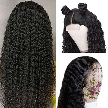 bangjazz Water Wave Lace Front Wigs Human Hair Brazilian 180% Density Virgin Hair Wear and Go Gluele...