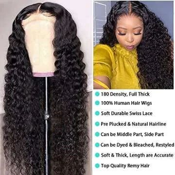 Bangjazz Water Wave Lace Front Wig 180% Density 26 Inch