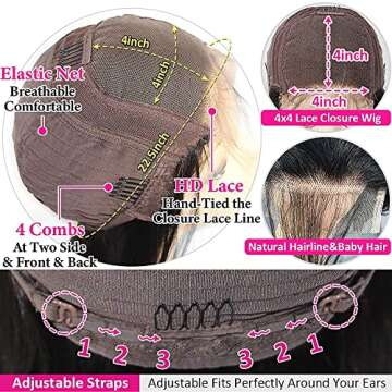 Bangjazz Water Wave Lace Front Wig 180% Density 26 Inch