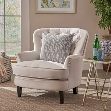 Buy Christopher Knight Tafton Ivory Club Chair Today