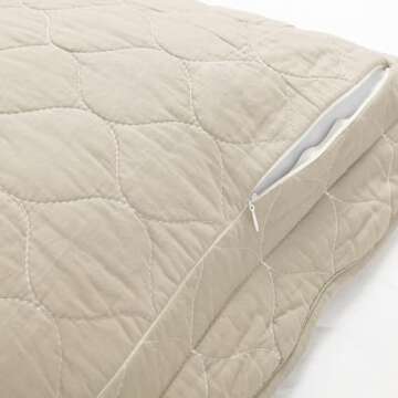 Lush Decor Coastal Chic Scallop Edge Reversible 3 Piece Quilt Set, Full/Queen, Neutral & White