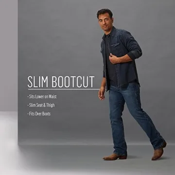 Wrangler Retro Slim Fit Boot Cut Jean Men's Vintage Denim