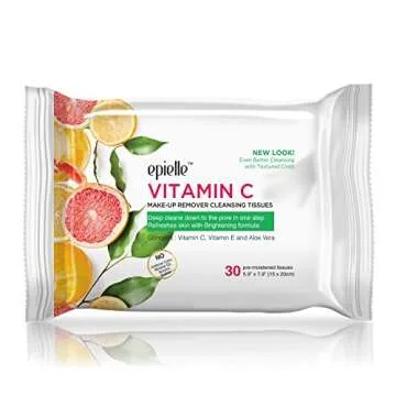 Epielle Gentle Cleansing Wipes - Natural Extracts & Travel-Friendly