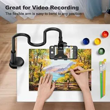 VIVI MAO Gooseneck Phone Holder - 360 Flexible Stand