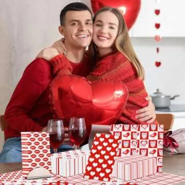 Valentines Day Napkins,Red and Pink Valentine Bathroom Napkins Disposable Heart Valentine Paper Hand Towels for Valentine Party Supplies Bridal Shower Wedding Birthday