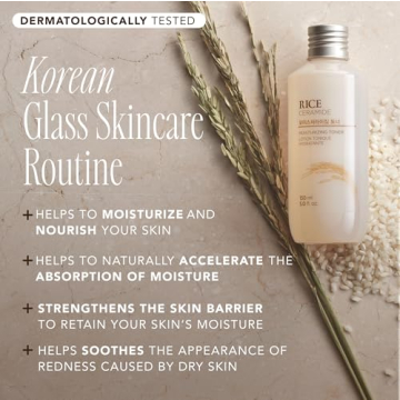 Rice Ceramide Toner for Hydrated Glowing Skin The Face Shop