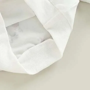 MoZiKQin Toddler Baby Girl Boy Christmas Outfit Santa Print Sweatshirt Long Sleeve Crewneck Sweater Shirt Xmas Clothes (Santa Claus+Umbrella,3-4T)