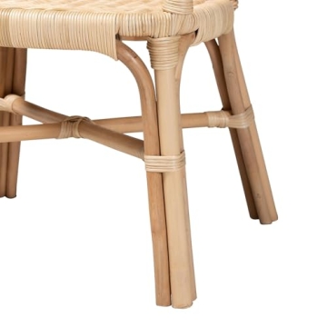 Baxton Studio Sumatera Natural Brown Rattan Dining Chairs