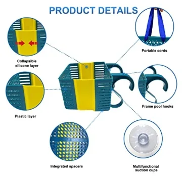 CYYOLLPF Multifunctional Poolside Storage Basket