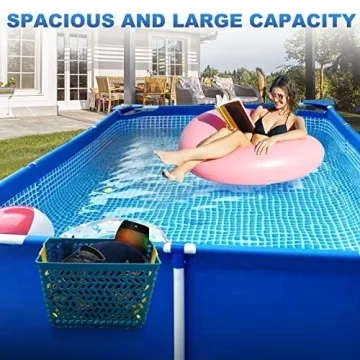 CYYOLLPF Multifunctional Poolside Storage Basket