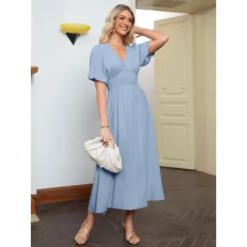 Simplee Women's Boho Maxi Dress for Summer Weddings and More