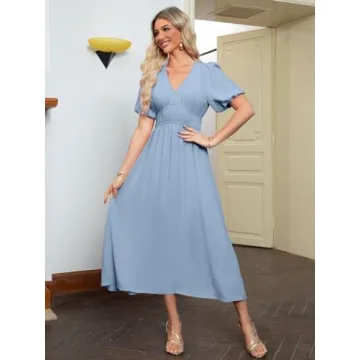 Simplee Women's Boho Maxi Dress for Summer Weddings and More