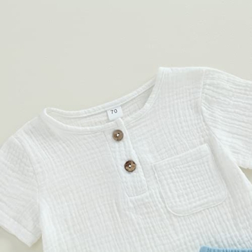Baby Boy Summer Cotton Linen Casual Outfit for Toddlers