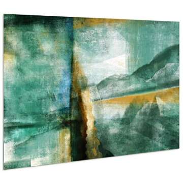 Empire Art Direct Ireland I Ready to Hang,Living Room,Bedroom ＆ Office, 48" x 32" x 0.2", Green