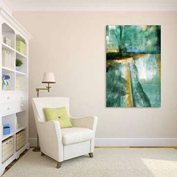 Empire Art Direct Ireland I Ready to Hang,Living Room,Bedroom ＆ Office, 48" x 32" x 0.2", Green