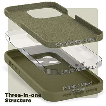 SURPHY 14 Pro Max Case with Screen Protector for Style and Safety