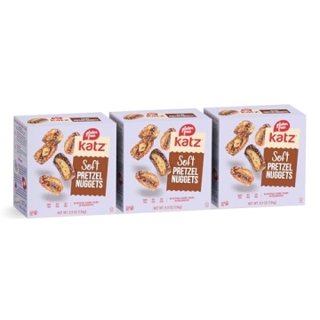 Katz Gluten Free Salted Soft Pretzel Nuggets. Gluten Free Snacks For Adults and Kids. Soy Free, Nut ...