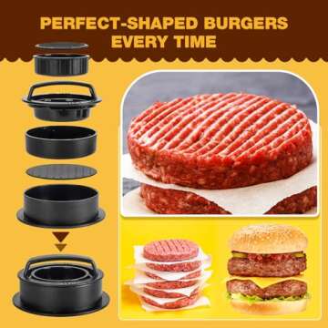 Smash Burger Press Kit for Perfect Burger Making