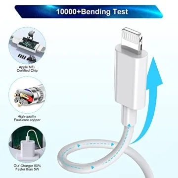 3-Pack Extra Long 10FT iPhone Fast Charger for All Devices