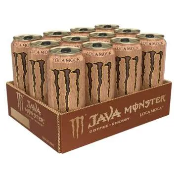 Java Monster Loca Moca, Coffee + Energy Drink, 15 Ounce (Pack of 12)